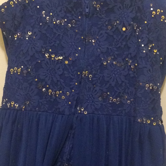 Navy blue prom dress - Picture 5 of 7